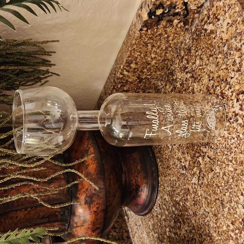 Comical big wine glass